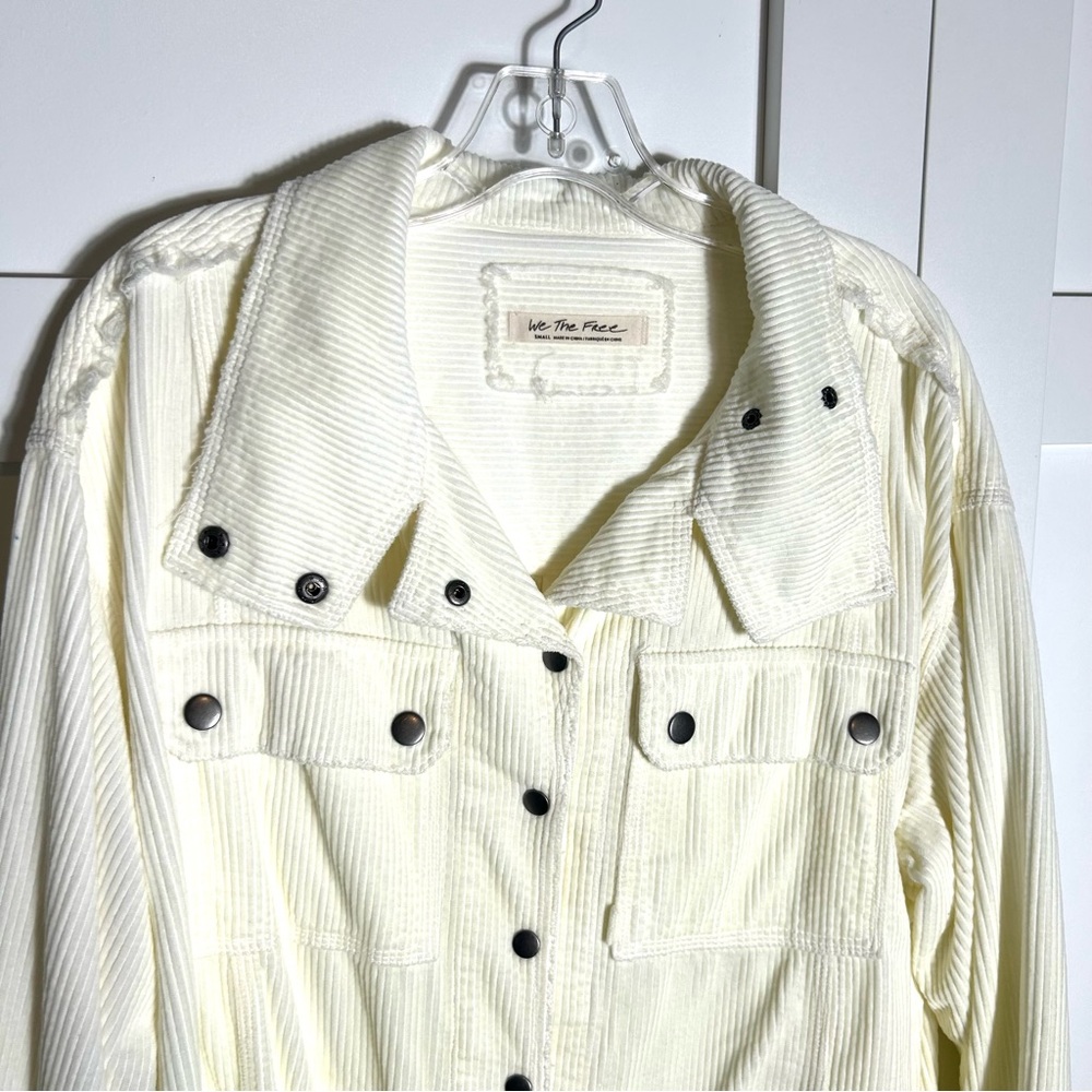 We the Free Women's Off White Corduroy Shirt Dress in Size S - Picture 3 of 16